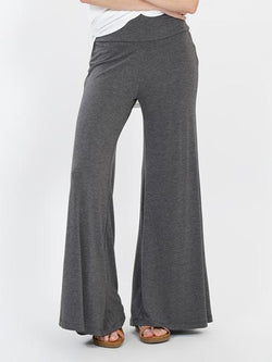 Women Heather Gray Palazzo Pants