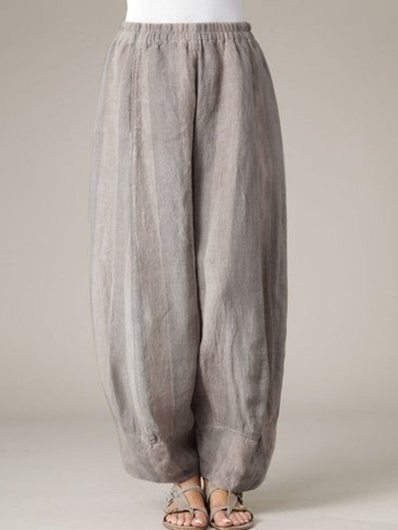 Cotton Paneled Holiday Pants