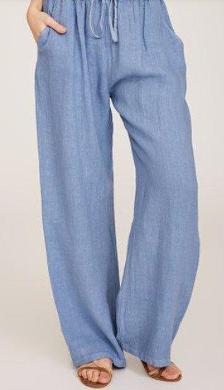 Wommer Solid Wide Leg Pants